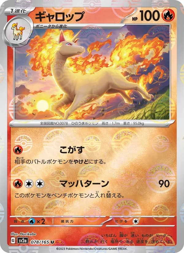 Rapidash, kortbilde fra TCGdex