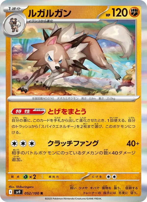 Lycanroc, kortbilde fra TCGdex