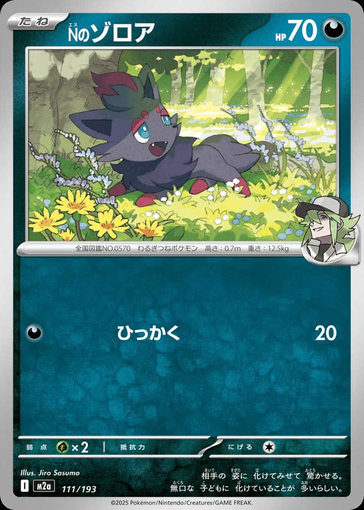 Nのゾロア, foto fra CardCollect