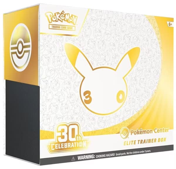 30th Celebration Pokémon Center Elite Trainer Box, produktfoto