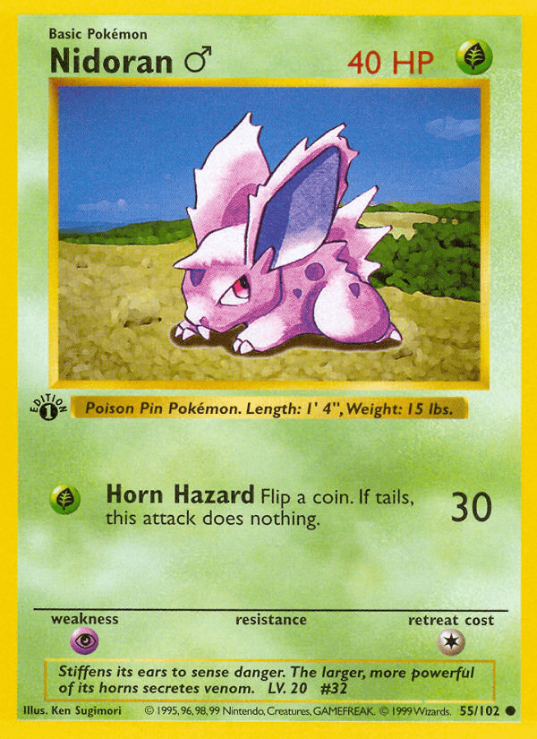Nidoran ♂, kortbilde fra pokemontcg.io