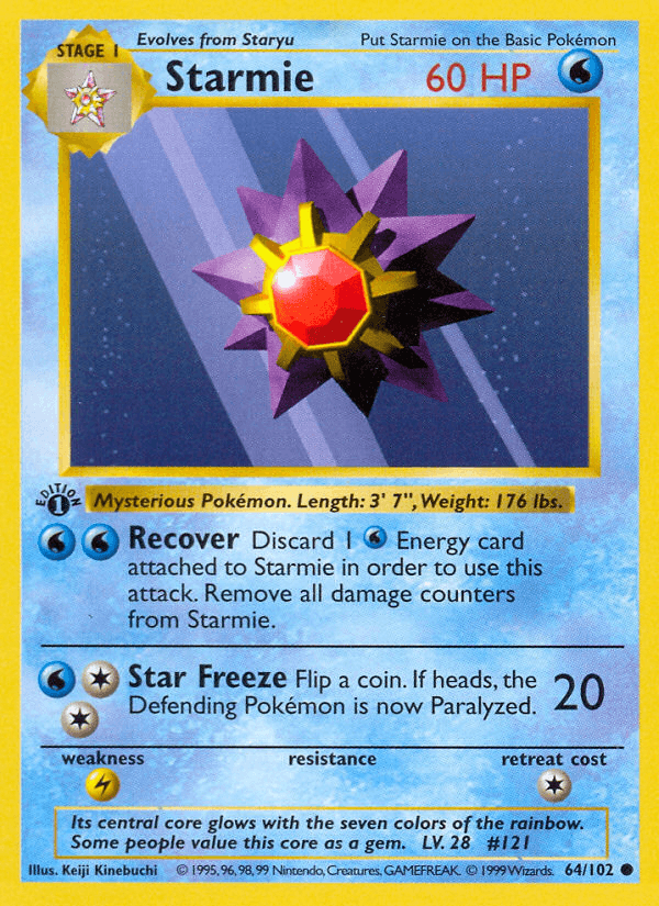 Starmie, kortbilde fra pokemontcg.io