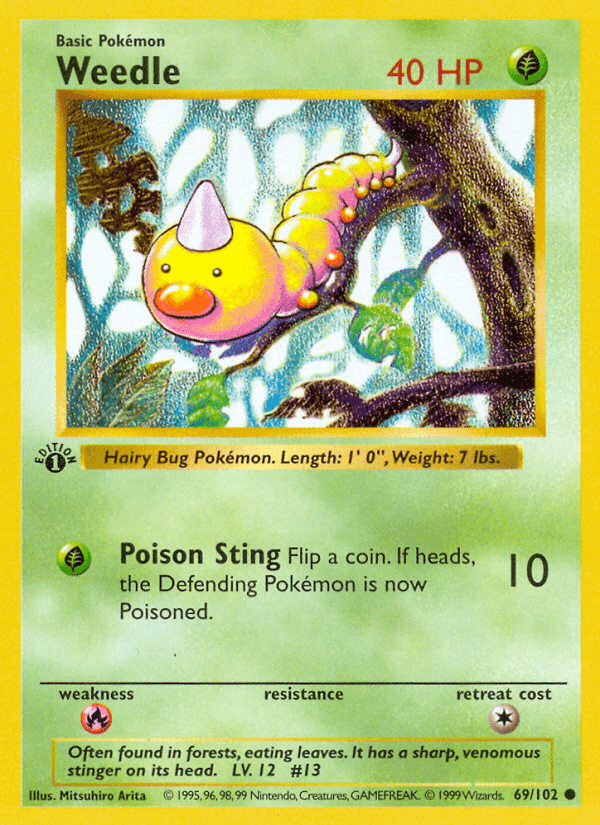Weedle, kortbilde fra pokemontcg.io