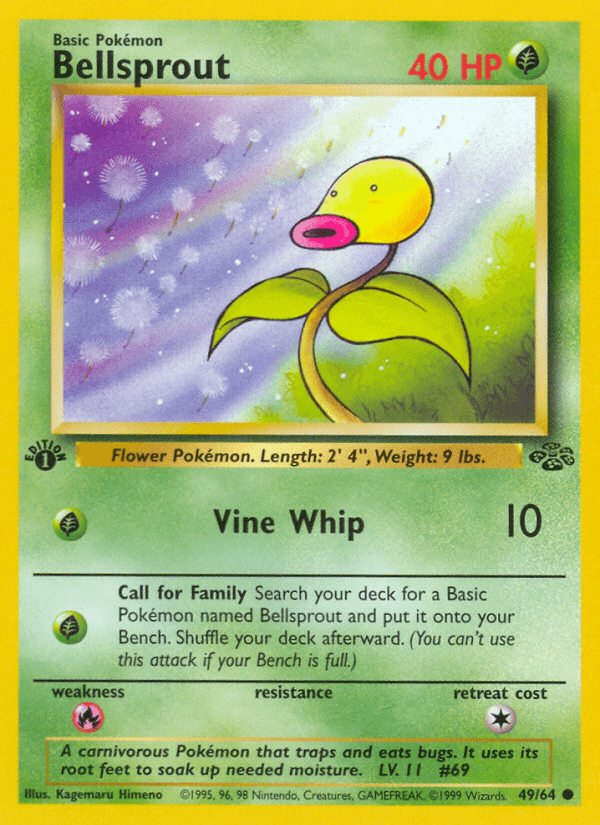 Bellsprout, kortbilde fra pokemontcg.io
