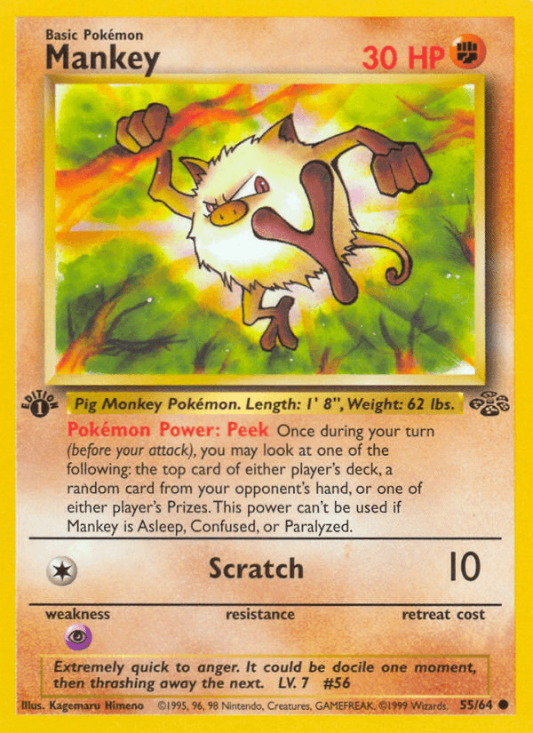 Mankey, kortbilde fra pokemontcg.io