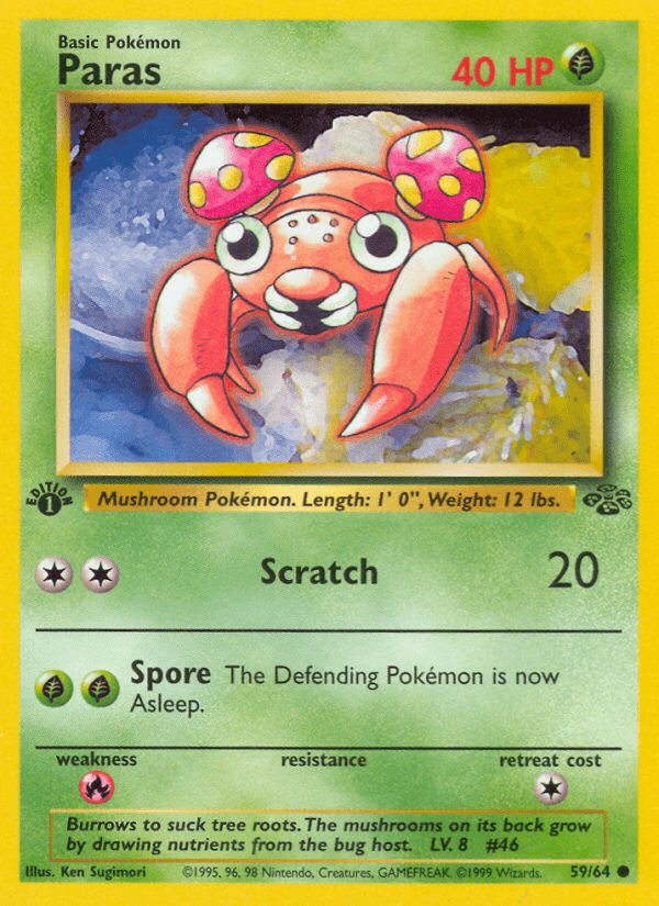 Paras, kortbilde fra pokemontcg.io