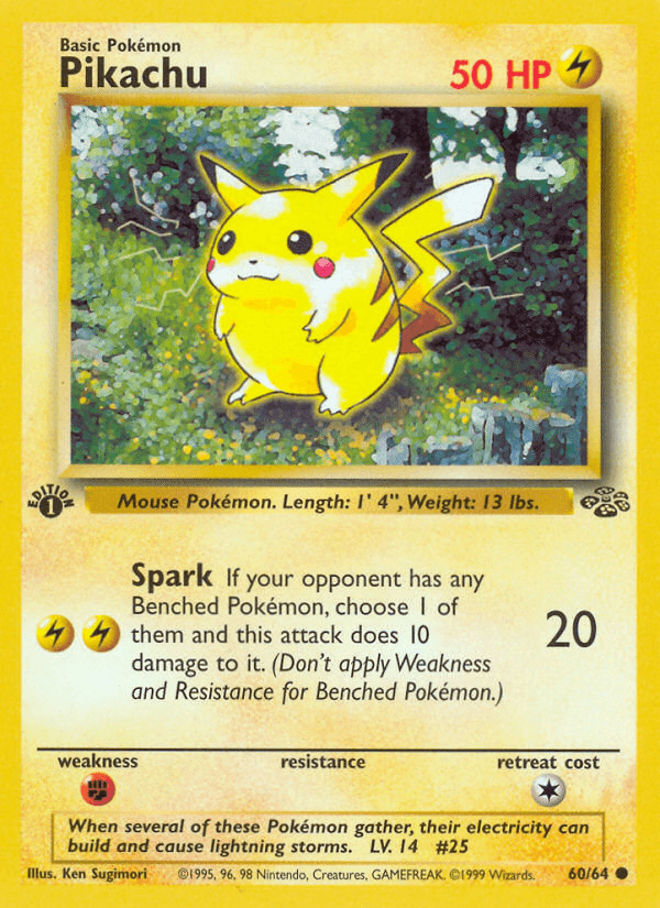 Pikachu, kortbilde fra pokemontcg.io