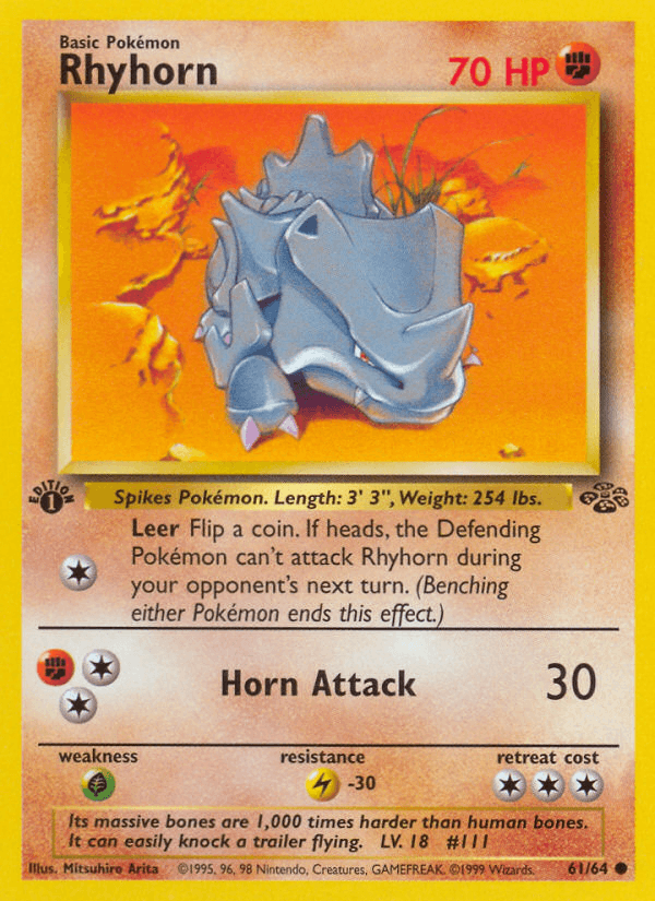 Rhyhorn, kortbilde fra pokemontcg.io