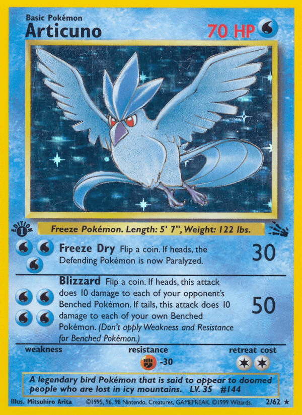 Articuno, kortbilde fra pokemontcg.io