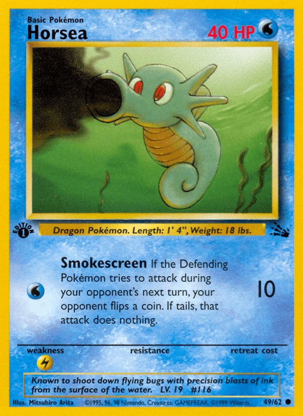 Horsea, kortbilde fra pokemontcg.io
