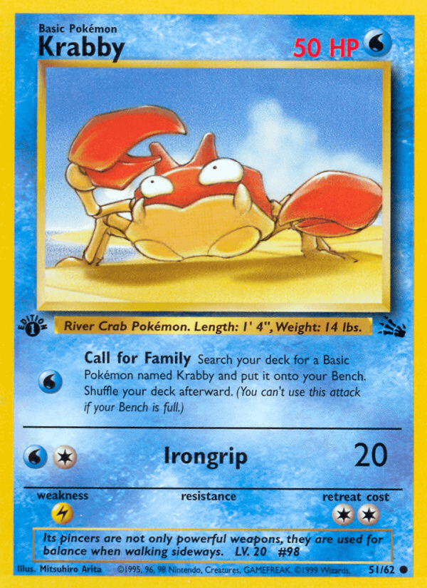 Krabby, kortbilde fra pokemontcg.io