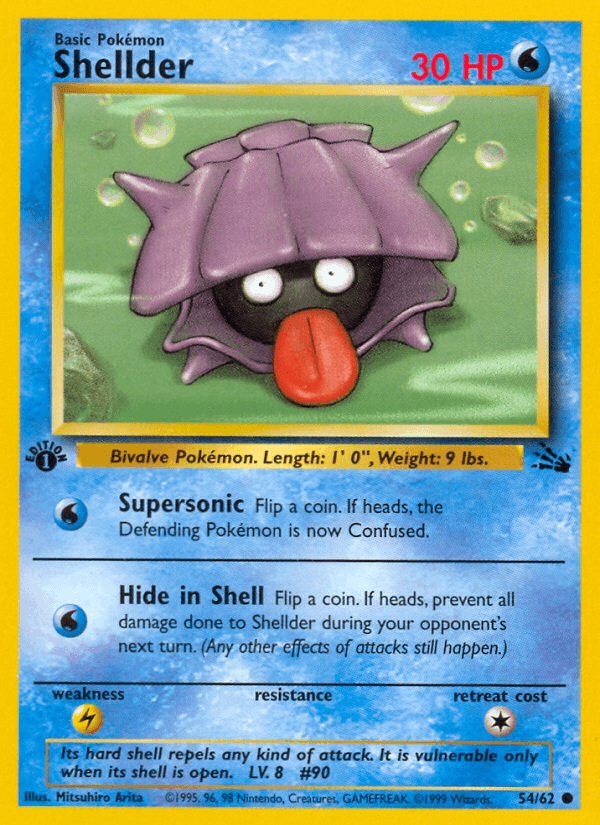 Shellder, kortbilde fra pokemontcg.io