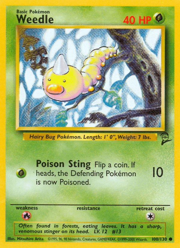 Weedle, kortbilde fra pokemontcg.io