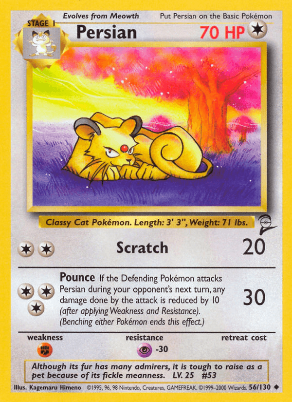 Persian, kortbilde fra pokemontcg.io