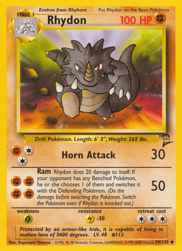 Rhydon, kortbilde fra pokemontcg.io