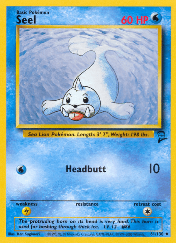 Seel, kortbilde fra pokemontcg.io
