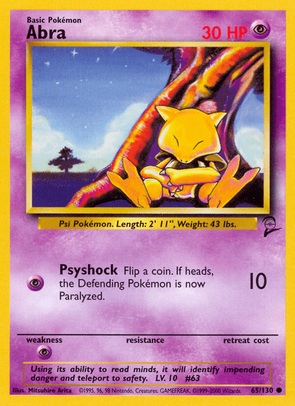 Abra, kortbilde fra pokemontcg.io