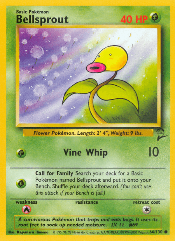 Bellsprout, kortbilde fra pokemontcg.io