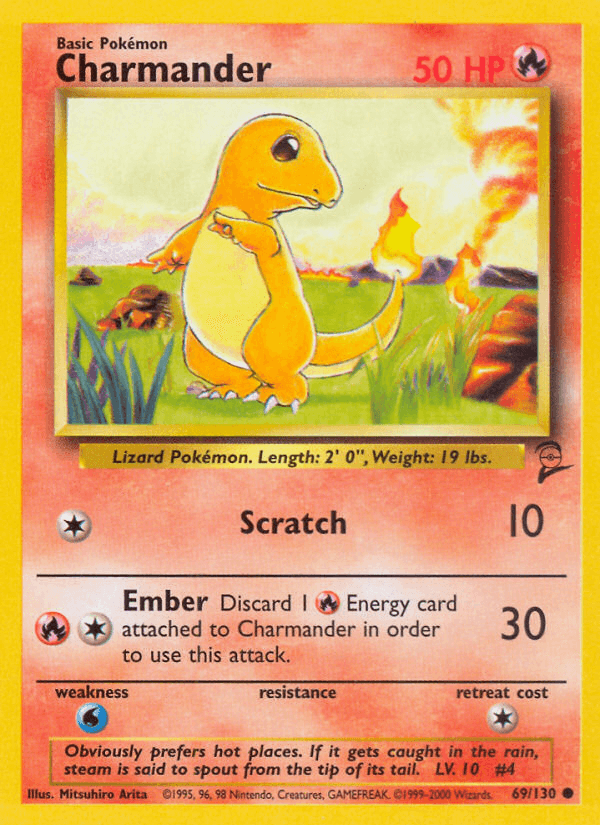 Charmander, kortbilde fra pokemontcg.io