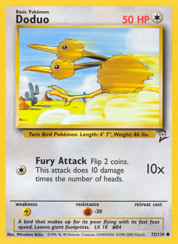 Doduo, kortbilde fra pokemontcg.io