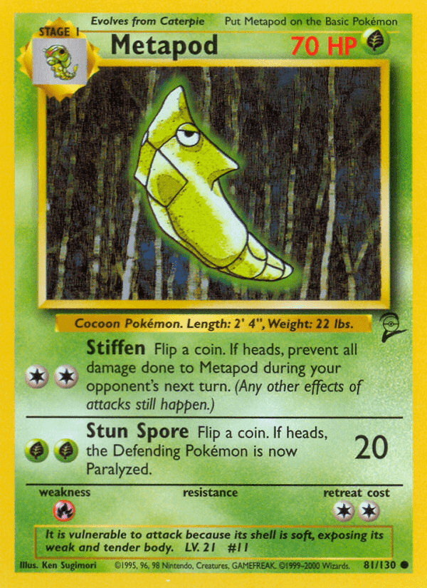 Metapod, kortbilde fra pokemontcg.io