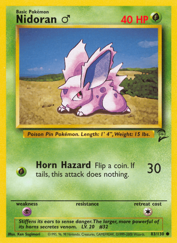 Nidoran ♂, kortbilde fra pokemontcg.io