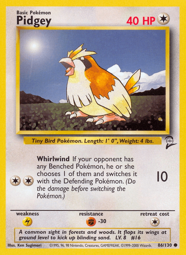 Pidgey, kortbilde fra pokemontcg.io