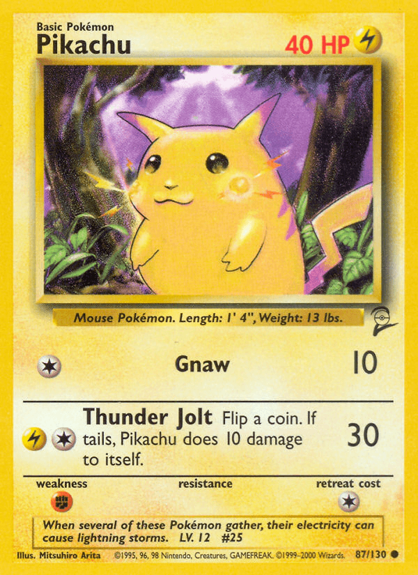 Pikachu, kortbilde fra pokemontcg.io