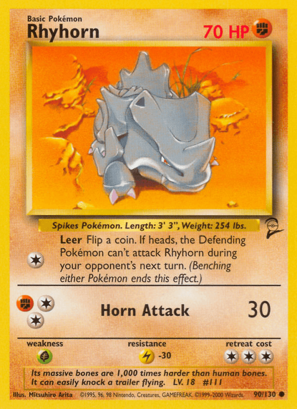 Rhyhorn, kortbilde fra pokemontcg.io
