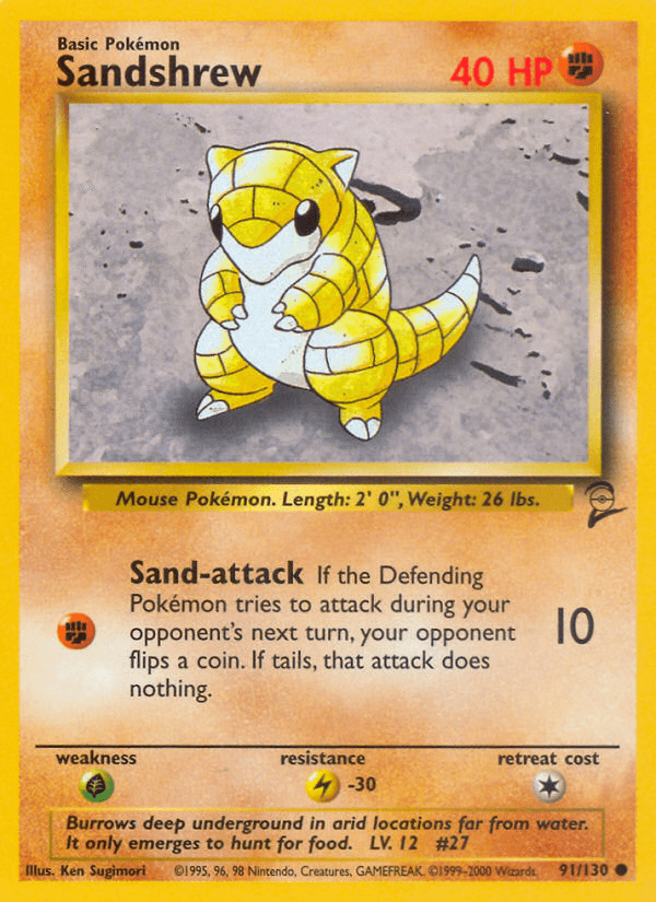 Sandshrew, kortbilde fra pokemontcg.io