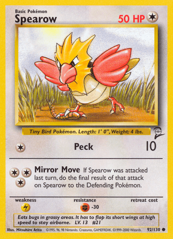 Spearow, kortbilde fra pokemontcg.io