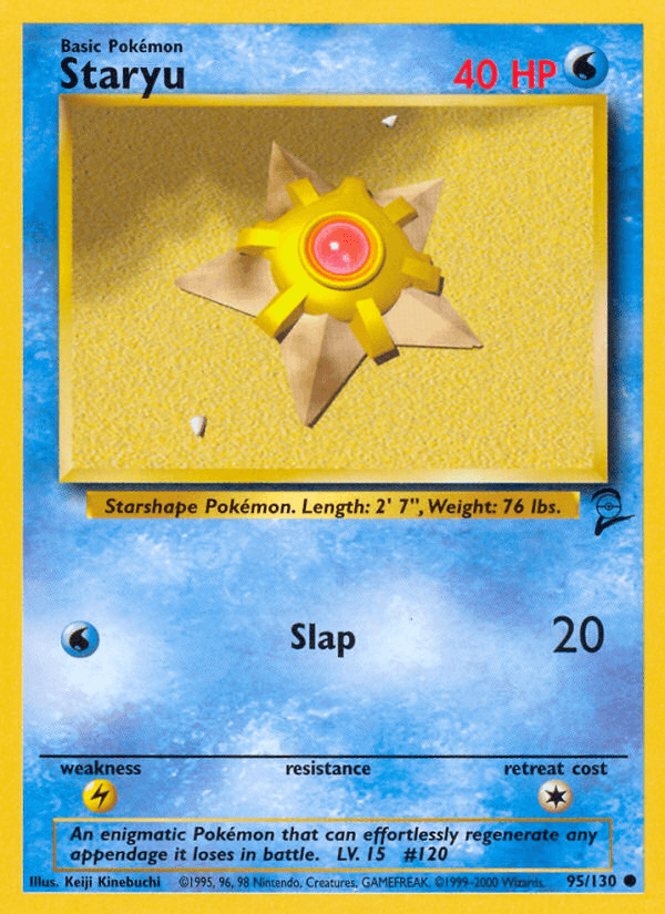 Staryu, kortbilde fra pokemontcg.io