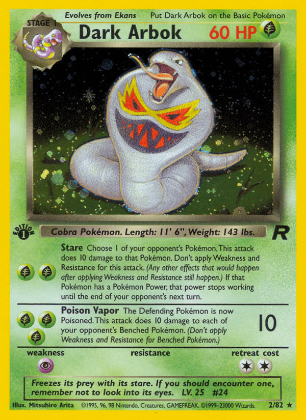 Dark Arbok, kortbilde fra pokemontcg.io