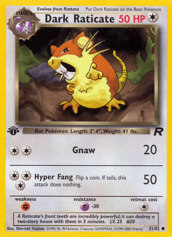 Dark Raticate, kortbilde fra pokemontcg.io