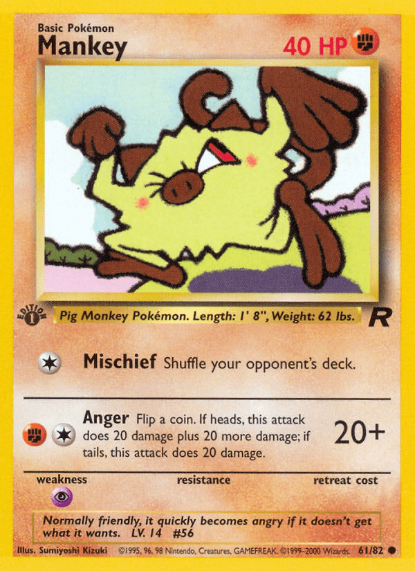 Mankey, kortbilde fra pokemontcg.io