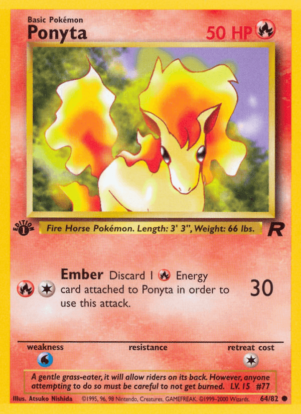 Ponyta, kortbilde fra pokemontcg.io