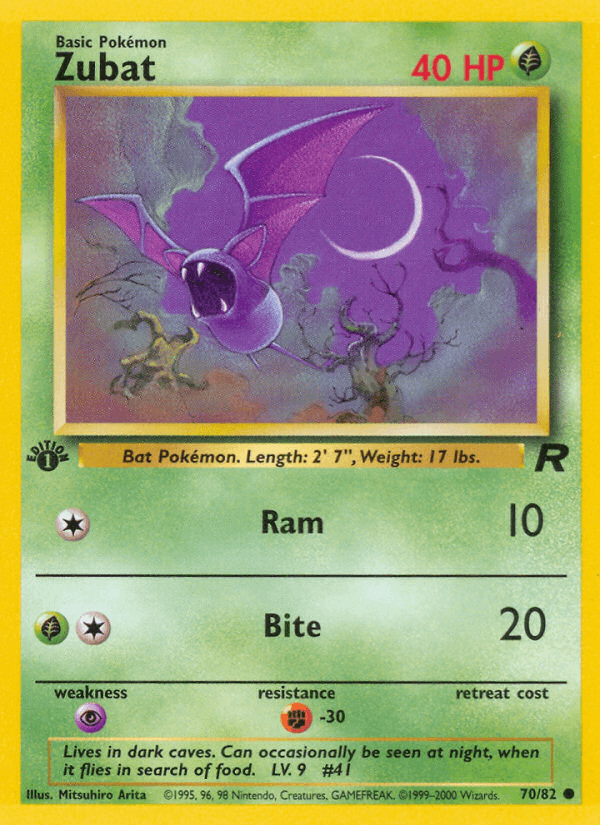 Zubat, kortbilde fra pokemontcg.io