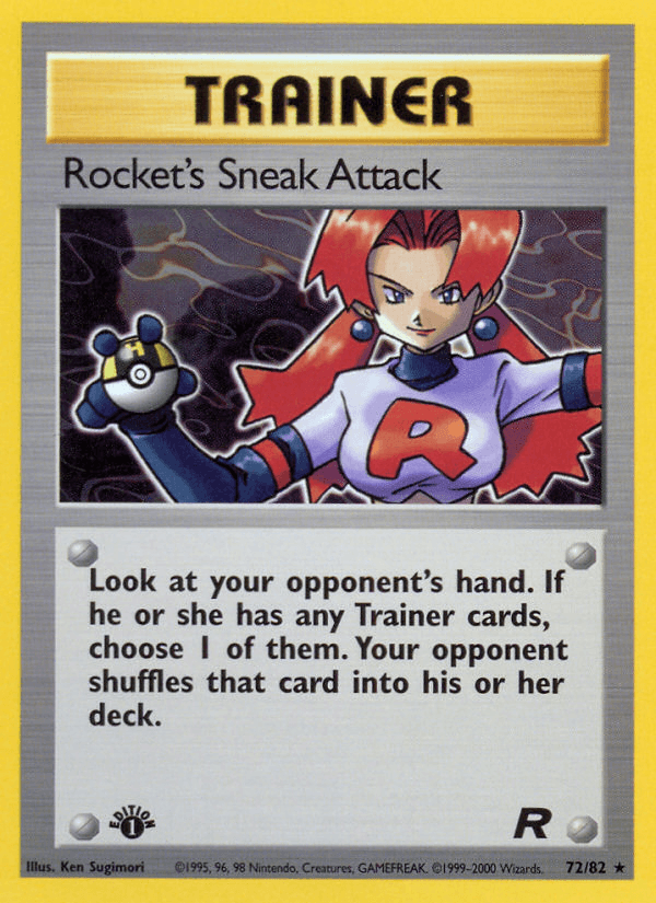 Rocket's Sneak Attack, kortbilde fra pokemontcg.io
