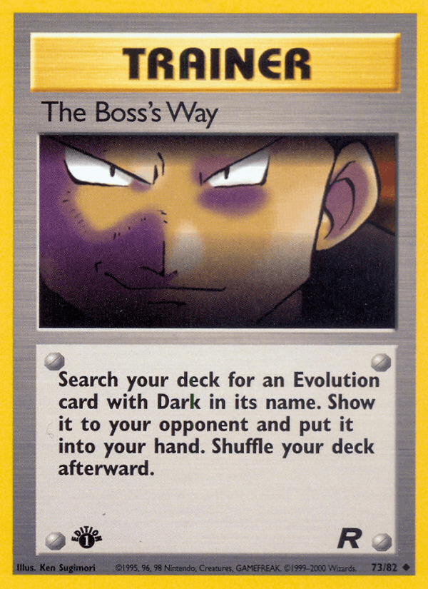 The Boss's Way, kortbilde fra pokemontcg.io