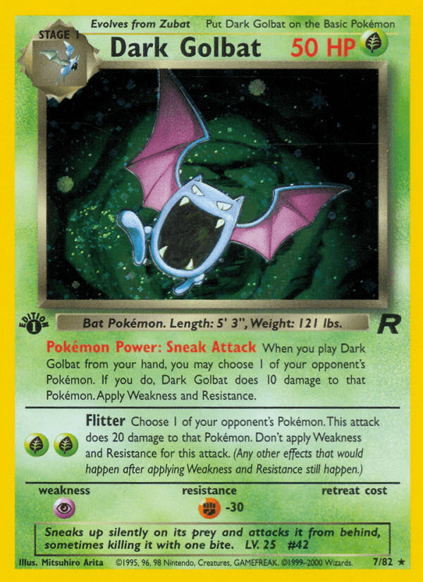 Dark Golbat, kortbilde fra pokemontcg.io