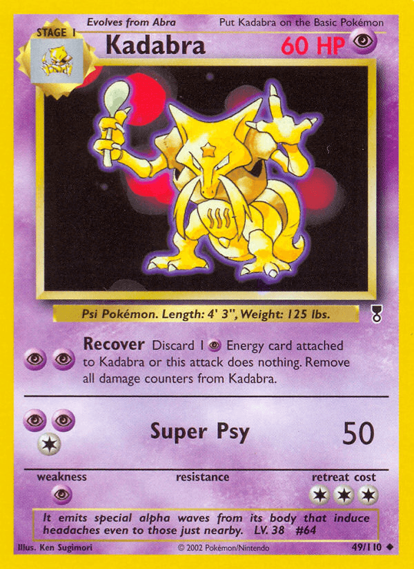 Kadabra, kortbilde fra pokemontcg.io