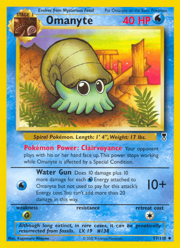 Omanyte, kortbilde fra pokemontcg.io