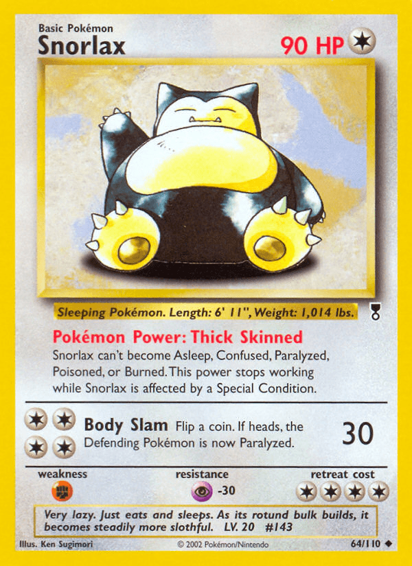 Snorlax, kortbilde fra pokemontcg.io