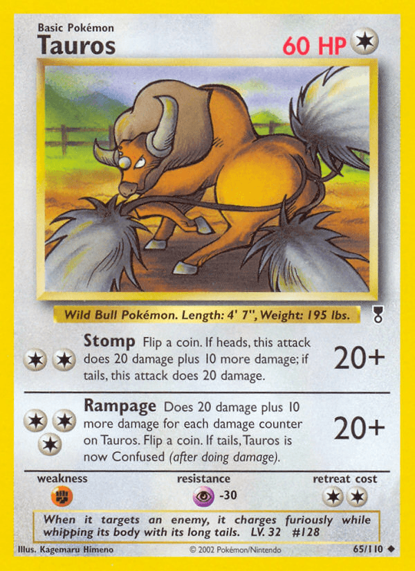 Tauros, kortbilde fra pokemontcg.io