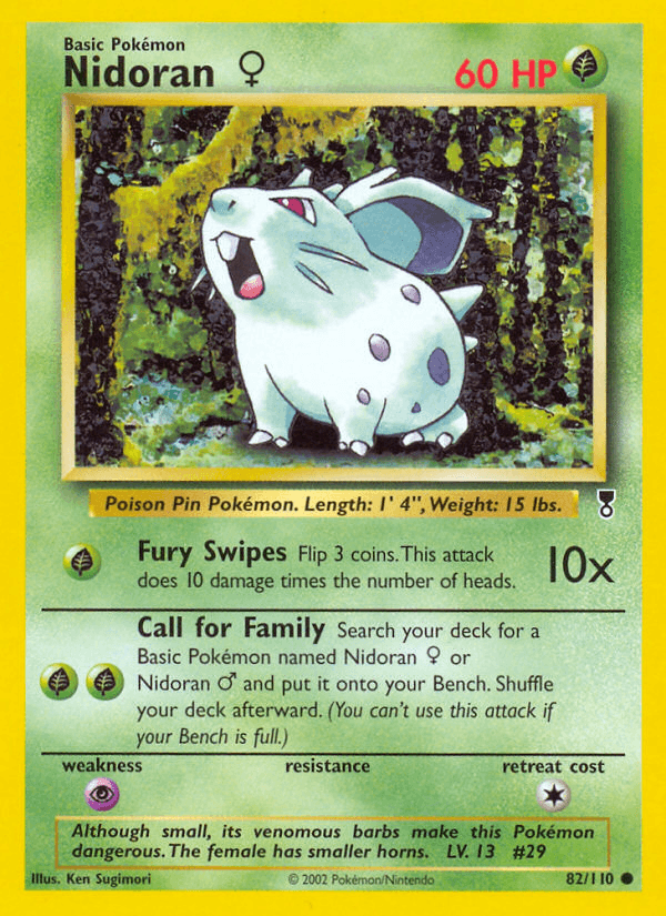Nidoran ♀, kortbilde fra pokemontcg.io