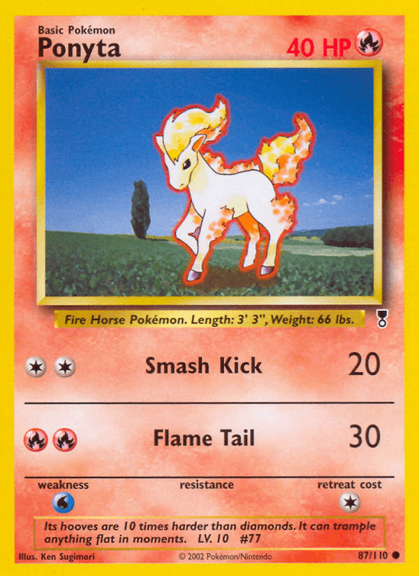 Ponyta, kortbilde fra pokemontcg.io