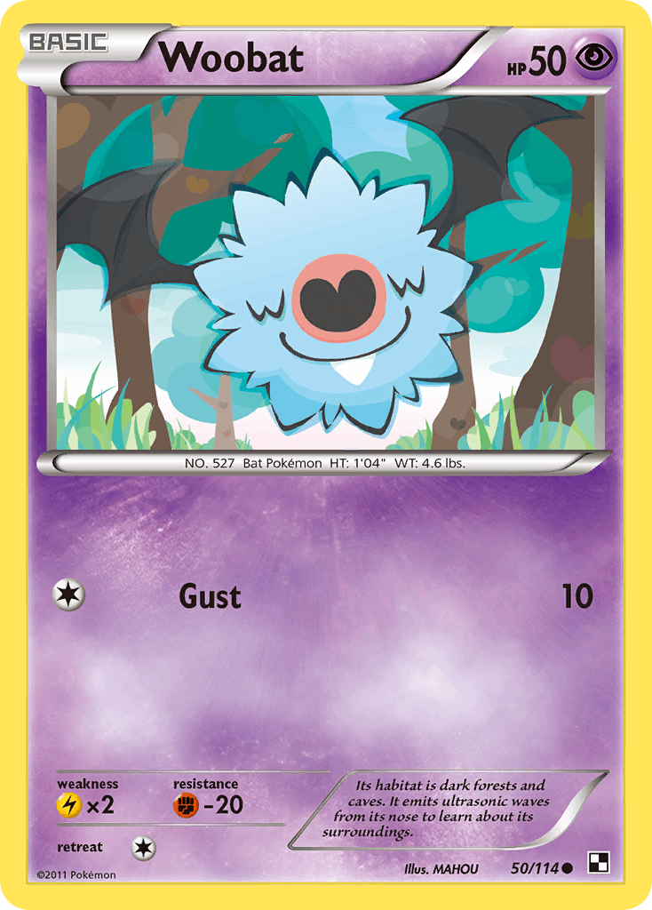 Woobat, kortbilde fra pokemontcg.io