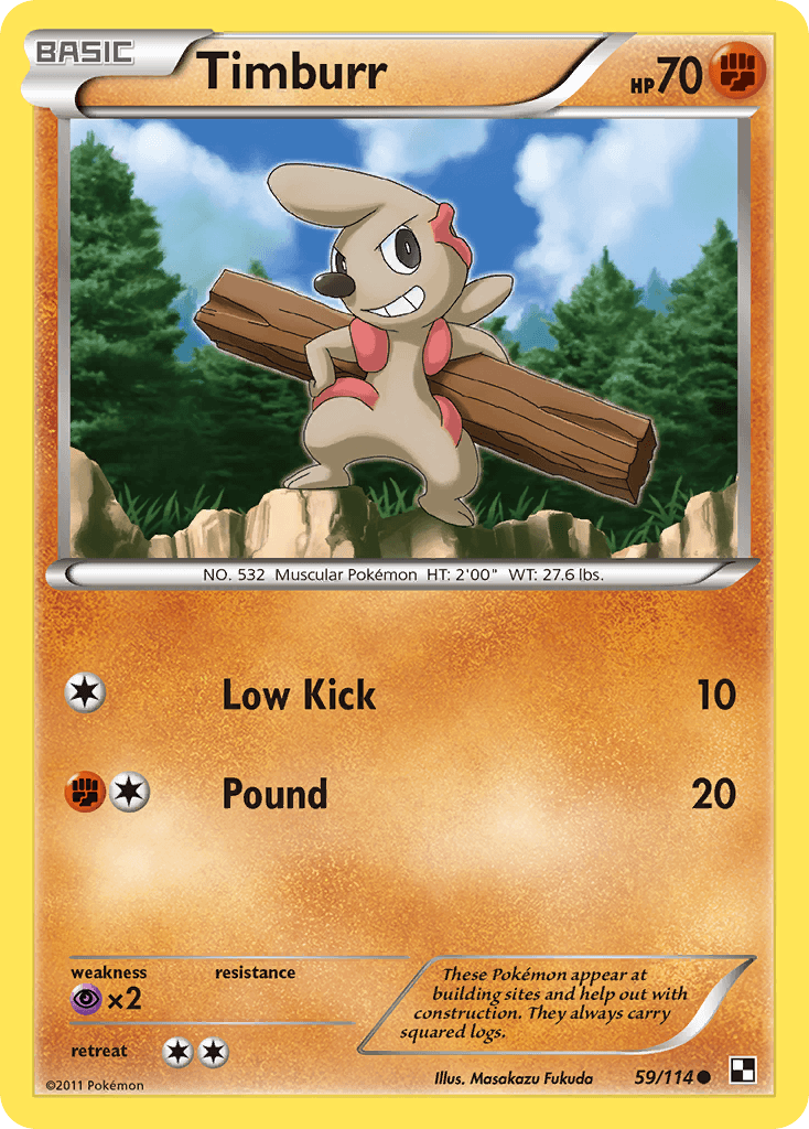 Timburr, kortbilde fra pokemontcg.io