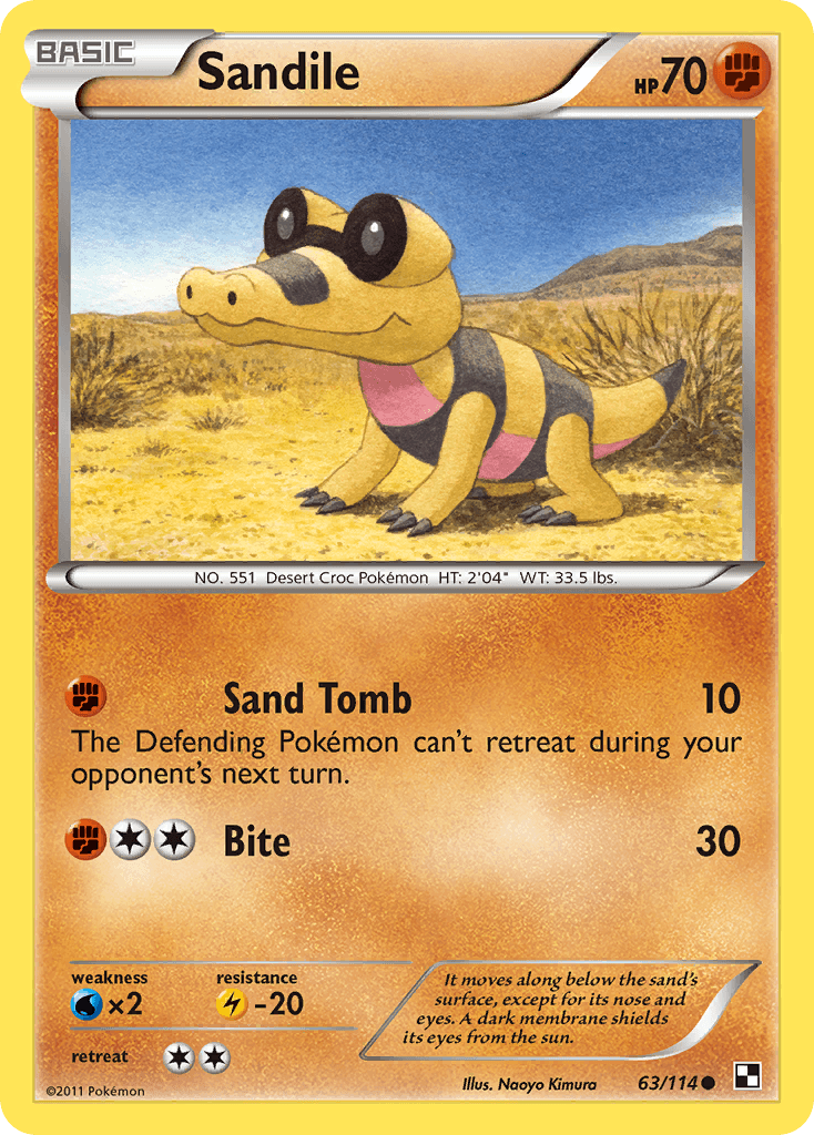 Sandile, kortbilde fra pokemontcg.io