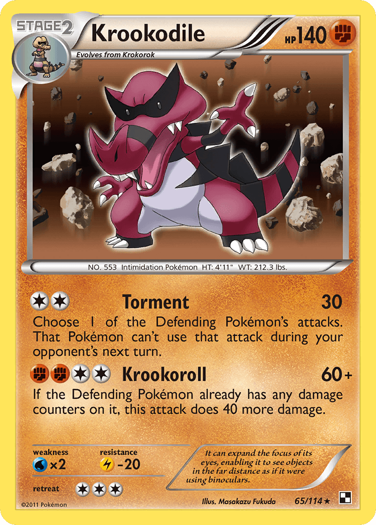 Krookodile, kortbilde fra pokemontcg.io